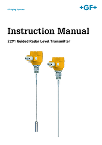 Thumbnail of document Manual - 2291 Radar Level Transmitter